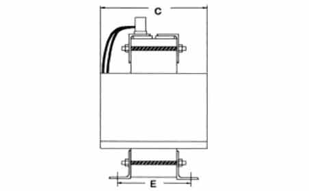 Side view of a Drive Isolation Transformer